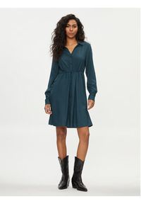 Pieces Sukienka koszulowa 17140730 Zielony Regular Fit. Kolor: zielony. Materiał: wiskoza. Typ sukienki: koszulowe