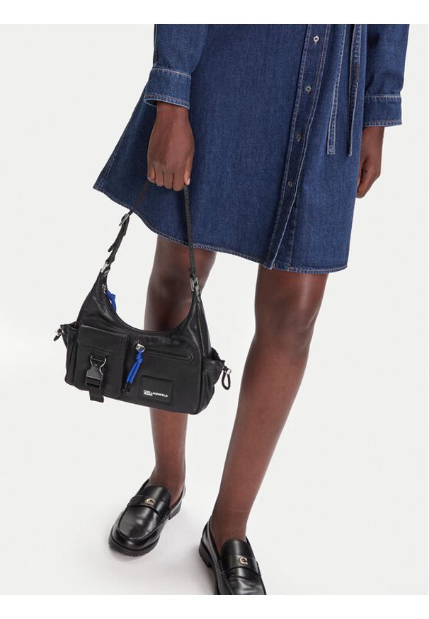 Karl Lagerfeld Jeans Torebka A3W30225 Czarny. Kolor: czarny