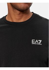 EA7 Emporio Armani T-Shirt 3DPT35 PJ02Z 0200 Czarny Regular Fit. Kolor: czarny. Materiał: bawełna