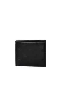 Calvin Klein Jeans Portfel | K50K5104370GJ | Monogram Soft | Mężczyzna | Czarny. Kolor: czarny. Materiał: skóra. Wzór: aplikacja #1