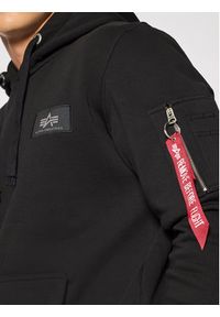 Alpha Industries Bluza Back Print 178318 Czarny Regular Fit. Kolor: czarny. Materiał: bawełna. Wzór: nadruk #4