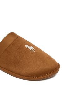 Polo Ralph Lauren Kapcie 843981604003 Brązowy. Kolor: brązowy. Materiał: skóra, zamsz #3