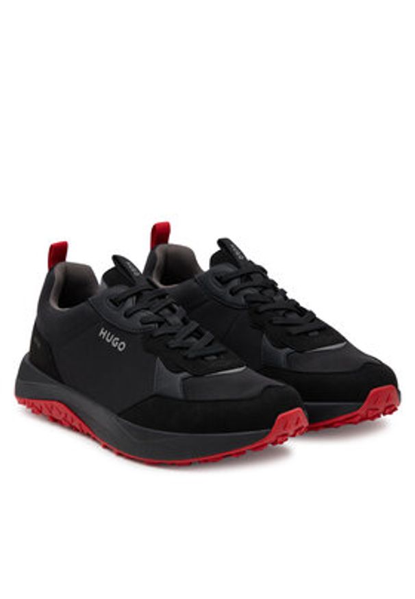 Hugo - HUGO Sneakersy Kane Runn Mfny 50546838 Czarny. Kolor: czarny. Materiał: materiał