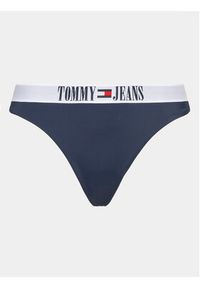 Tommy Jeans Dół od bikini UW0UW04451 Granatowy. Kolor: niebieski. Materiał: syntetyk