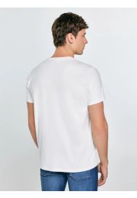 Big-Star - Koszulka męska z nadrukiem biała Keren 100. Okazja: na co dzień. Kolor: biały. Materiał: dzianina, bawełna, jeans, materiał. Wzór: nadruk. Styl: casual, klasyczny, sportowy #6