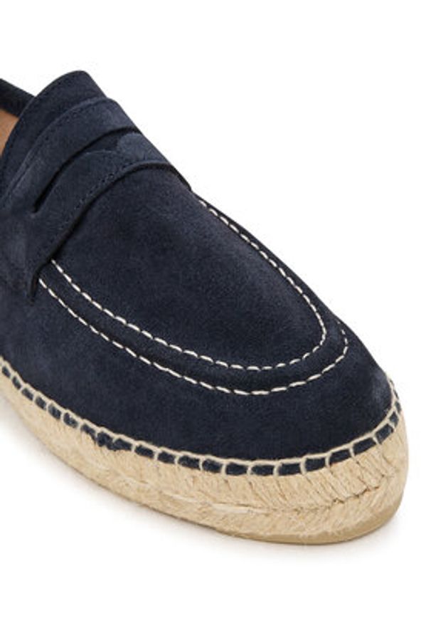 Manebi Espadryle Hamptons K 1.5 LW Granatowy. Kolor: niebieski. Materiał: zamsz, skóra
