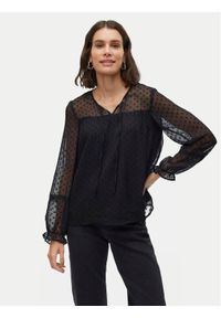 Vero Moda Bluzka Leah 10314692 Czarny Regular Fit. Kolor: czarny. Materiał: syntetyk #1