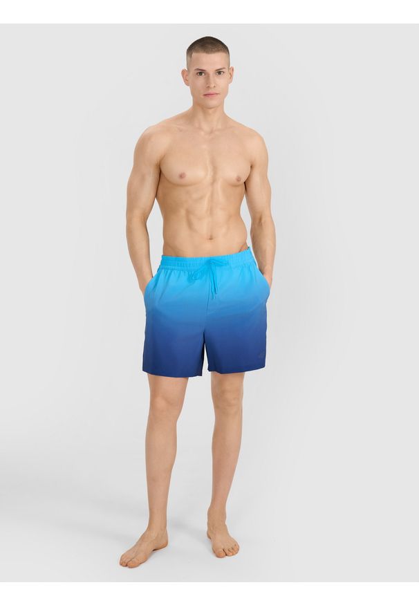 4f - 4F Spodenki plażowe męskie - granatowe XL. Kolor: niebieski. Materiał: włókno, syntetyk, materiał. Długość: krótkie