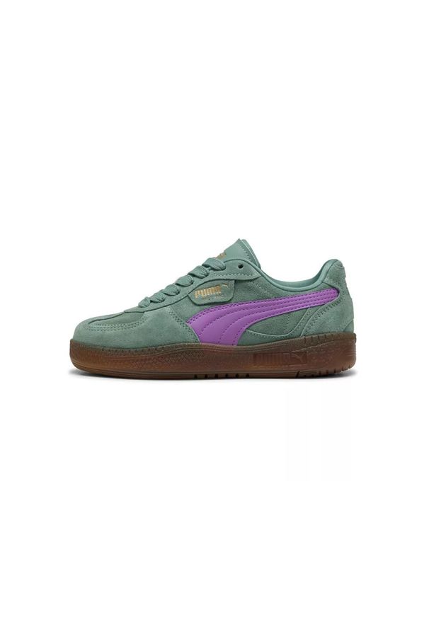 Trenerzy damscy Puma Palermo Moda Xtra Gum. Kolor: zielony. Materiał: guma. Sezon: lato. Sport: turystyka piesza