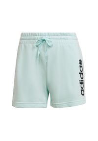 Adidas - Spodenki damskie adidas Essentials Slim. Kolor: zielony, biały, wielokolorowy. Sport: joga i pilates
