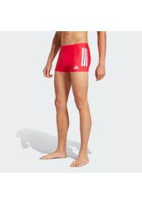 Adidas - Bokserki 3-Stripes Swim 2-Inch. Kolor: biały, czerwony, wielokolorowy. Materiał: materiał