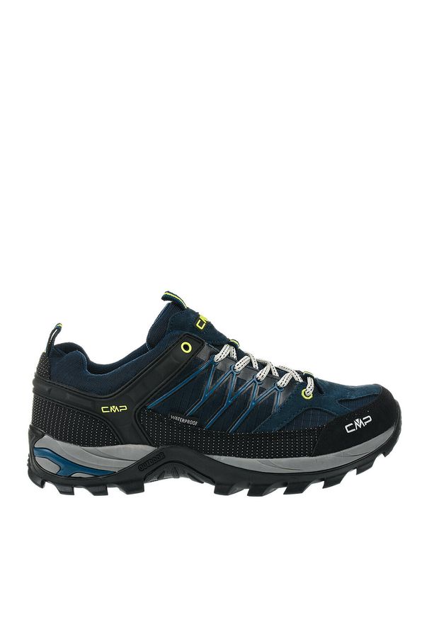 Buty trekkingowe męskie CMP RIGEL LOW. Zapięcie: sznurówki. Kolor: wielokolorowy, niebieski, czarny. Materiał: zamsz, materiał, skóra, nylon. Szerokość cholewki: normalna