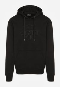 Born2be - Czarna Bluza z Bawełną Kapturem i Sznurkami Amatusa. Okazja: do domu, na co dzień. Typ kołnierza: kaptur. Kolor: czarny. Materiał: bawełna. Styl: casual, klasyczny #1