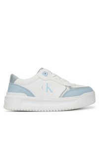 Sneakersy Calvin Klein Jeans. Kolor: biały