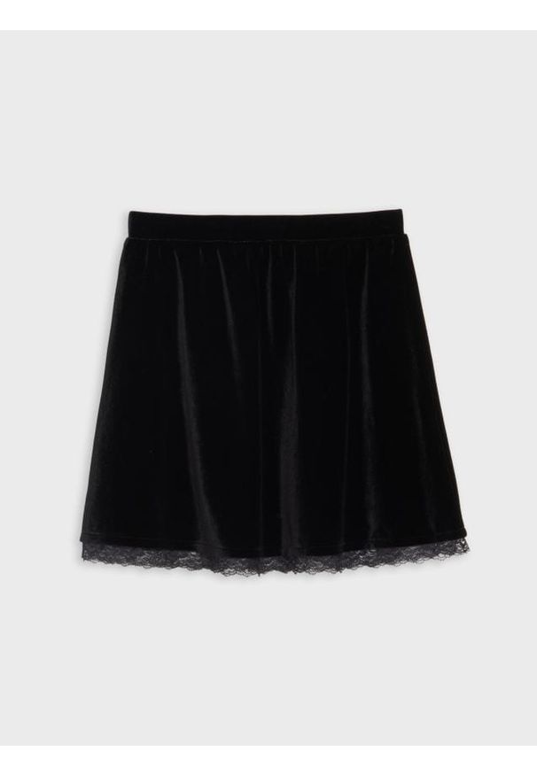 Sinsay - Spódnica mini - czarny. Kolor: czarny