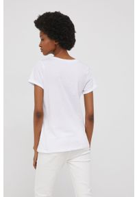 Answear Lab t-shirt bawełniany kolor biały. Okazja: na co dzień. Kolor: biały. Materiał: bawełna. Długość rękawa: krótki rękaw. Długość: krótkie. Styl: wakacyjny
