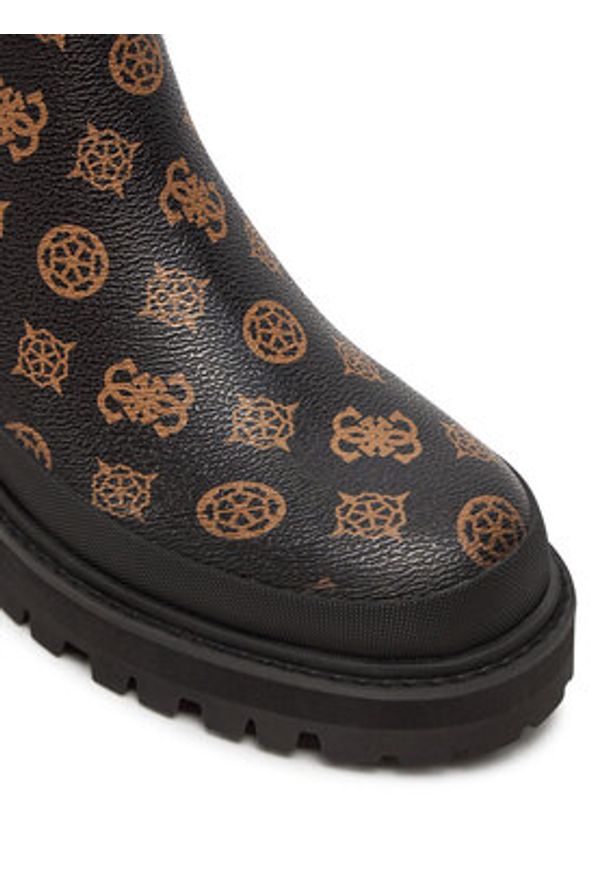 Guess Botki Bensly FLFBEN FAL10 Czarny. Kolor: czarny. Materiał: skóra