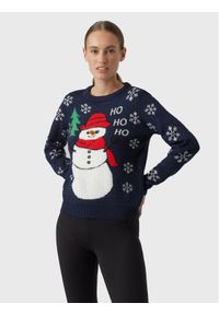 Vero Moda Sweter Snowman 10272448 Granatowy Regular Fit. Kolor: niebieski. Materiał: syntetyk #1