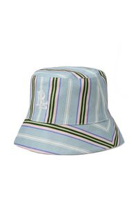 Lauren Ralph Lauren - LAUREN RALPH LAUREN Kapelusz Bucket 454974770001 Błękitny. Kolor: niebieski. Materiał: bawełna, materiał