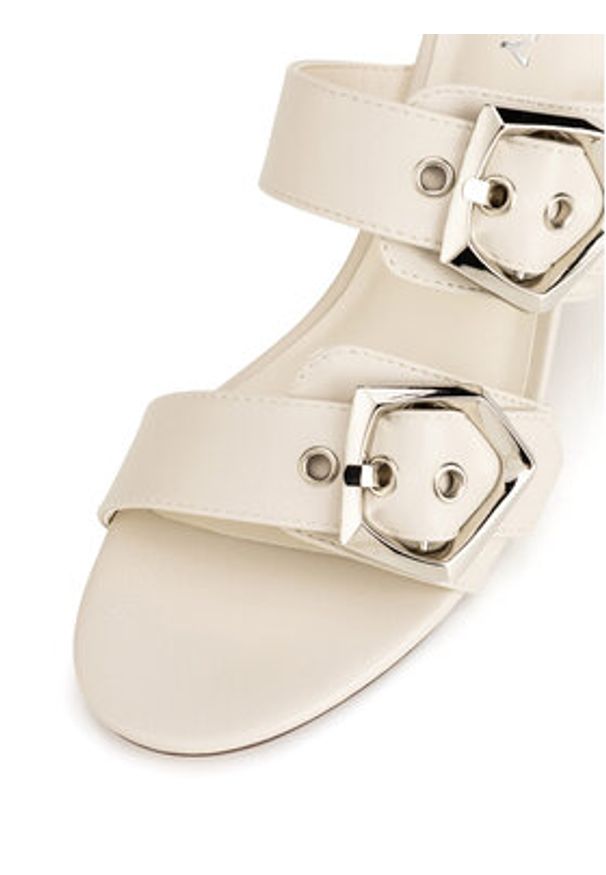 Jenny - JENNY Klapki CD24022-1 Beżowy. Kolor: beżowy. Materiał: materiał, syntetyk