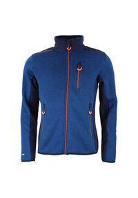 PEAK MOUNTAIN - Polar zapinany na zamek błyskawiczny Peak Mountain Cevira. Kolor: niebieski. Materiał: polar. Sezon: zima. Styl: wakacyjny #1