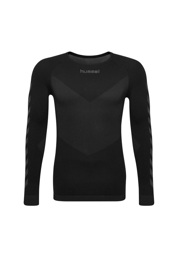 Koszulka męska Hummel manches longues First Seamless. Kolor: czarny. Materiał: materiał. Sport: fitness