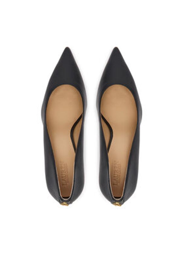 Lauren Ralph Lauren - LAUREN RALPH LAUREN Szpilki 802P09031001 Czarny. Kolor: czarny. Materiał: skóra. Obcas: na szpilce