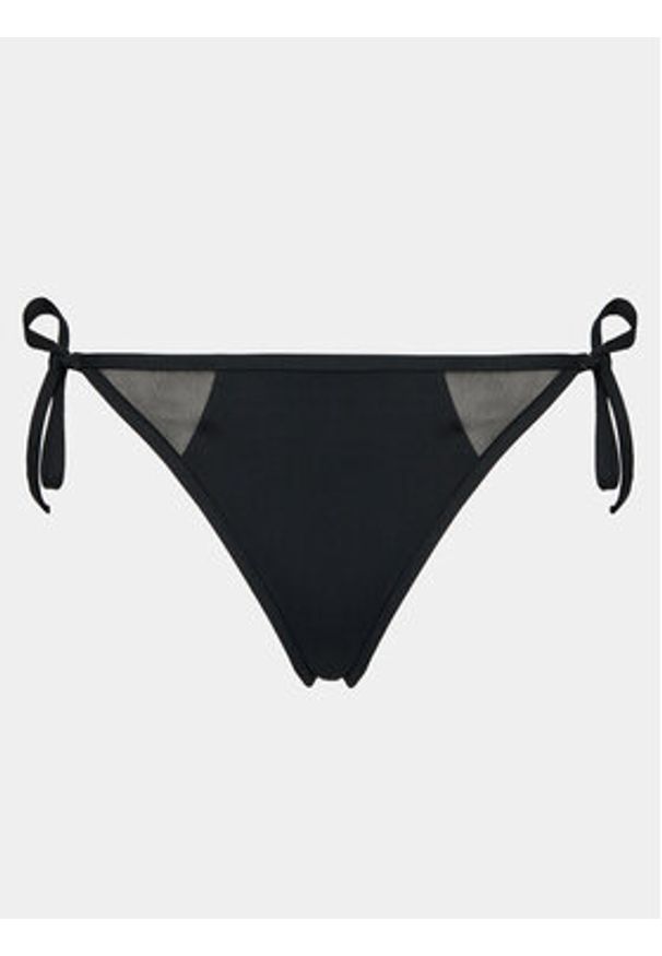 Calvin Klein Swimwear Dół od bikini KW0KW02328 Czarny. Kolor: czarny. Materiał: syntetyk