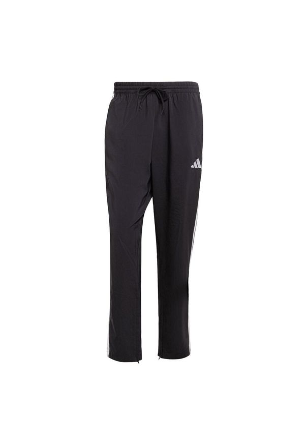 Adidas - Spodnie Essentials 3-Stripes Stanford Open Hem. Kolor: biały, czarny, wielokolorowy. Materiał: materiał
