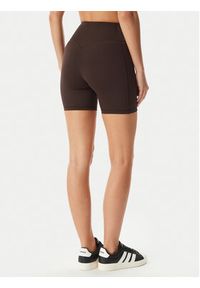 Adidas - adidas Szorty sportowe Optime Power KF1043 Brązowy Slim Fit. Kolor: brązowy. Materiał: syntetyk #3