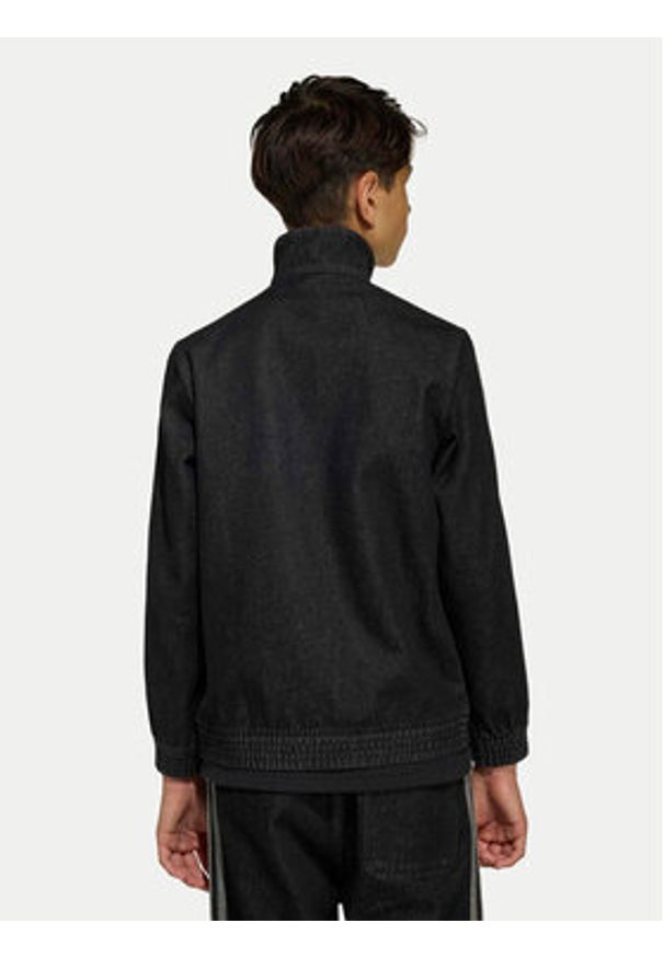 Adidas - adidas Kurtka jeansowa Firebird KE2965 Czarny Loose Fit. Kolor: czarny. Materiał: bawełna