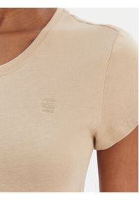 G-Star RAW - G-Star Raw T-Shirt Eyben D24533-4107 Écru Slim Fit. Materiał: bawełna #6