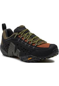 Buty Trekkingowe Męskie Merrell Intercept. Okazja: na co dzień. Kolor: wielokolorowy. Materiał: skóra