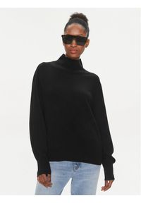 Pinko Sweter Polipo 101928 A16Z Czarny Regular Fit. Kolor: czarny. Materiał: bawełna