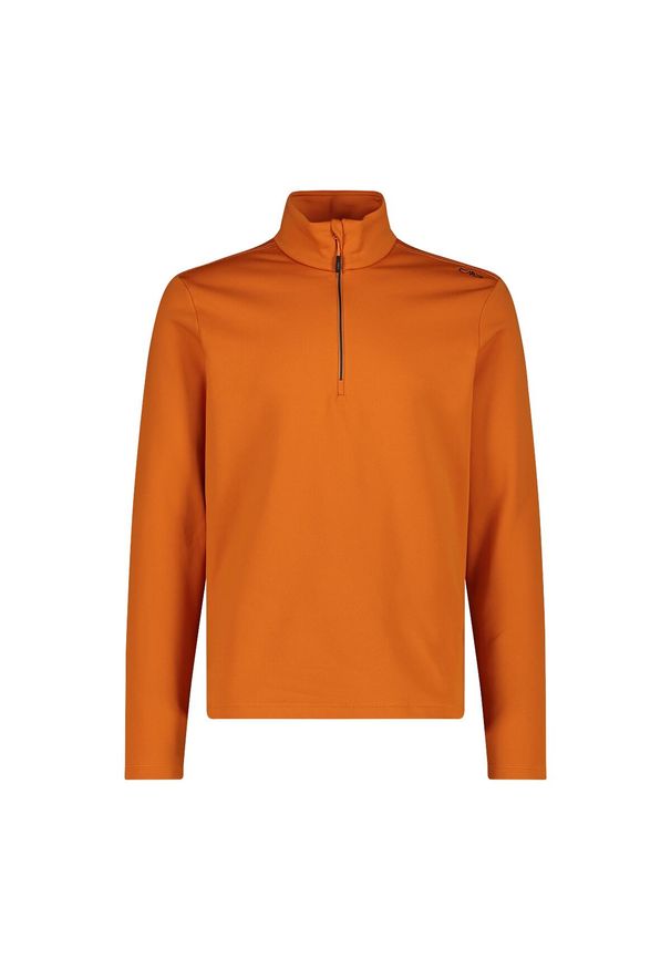 Golf męski techniczny CMP 3E15747. Okazja: na co dzień. Typ kołnierza: golf. Kolor: pomarańczowy. Styl: casual, sportowy. Sport: golf