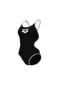 Kostium kąpielowy jednoczęściowy z podwójnym krzyżowym plecami dla kobiet Arena. Kolor: czarny, wielokolorowy, biały #1