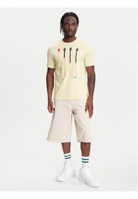 United Colors of Benetton - United Colors Of Benetton T-Shirt 3BL0U10AG Beżowy Relaxed Fit. Kolor: beżowy. Materiał: bawełna #5