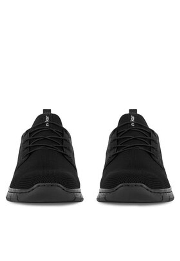 Rieker Sneakersy B7796-01 Czarny. Kolor: czarny. Materiał: materiał, mesh