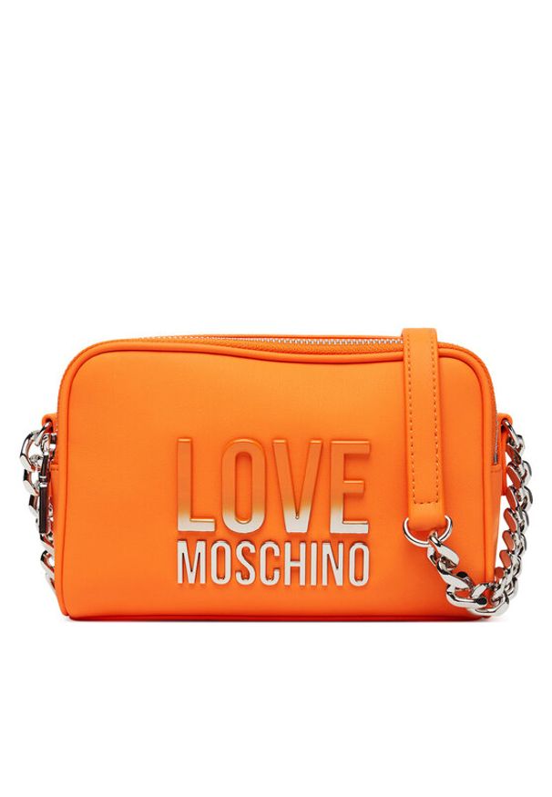 Love Moschino - LOVE MOSCHINO Torebka JC4255PP0MKD0450 Pomarańczowy. Kolor: pomarańczowy. Materiał: skórzane