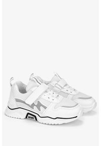 Casu - Białe buty sportowe na rzep casu 3/3/21/m. Zapięcie: rzepy. Kolor: biały
