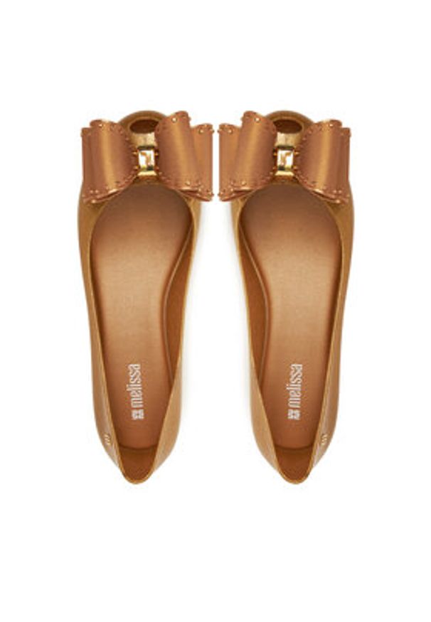 melissa - Melissa Baleriny Melissa Ultragirl Classic Bow Ad 35965 Złoty. Kolor: złoty