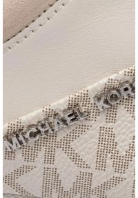 Michael Kors - MICHAEL KORS Białe sneakersy Allie Wrap Trainer. Kolor: biały