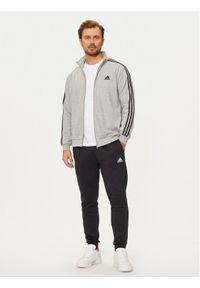 Adidas - adidas Dres Basic 3-Stripes IA3073 Szary Regular Fit. Kolor: szary. Materiał: syntetyk #1