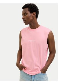 Jack & Jones - Jack&Jones Tank top Vesterbro 12250430 Różowy Oversize. Kolor: różowy. Materiał: bawełna #6