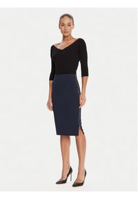 Rinascimento Spódnica ołówkowa CFC0125230003 Granatowy Slim Fit. Kolor: niebieski. Materiał: syntetyk #4