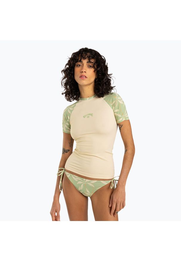Koszulka do pływania damska Billabong Surf Capsule. Kolor: beżowy