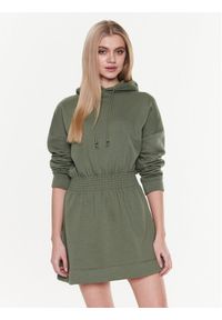 Ba&sh Sukienka dzianinowa Ditsy 1E23DITS Zielony Regular Fit. Kolor: zielony. Materiał: bawełna