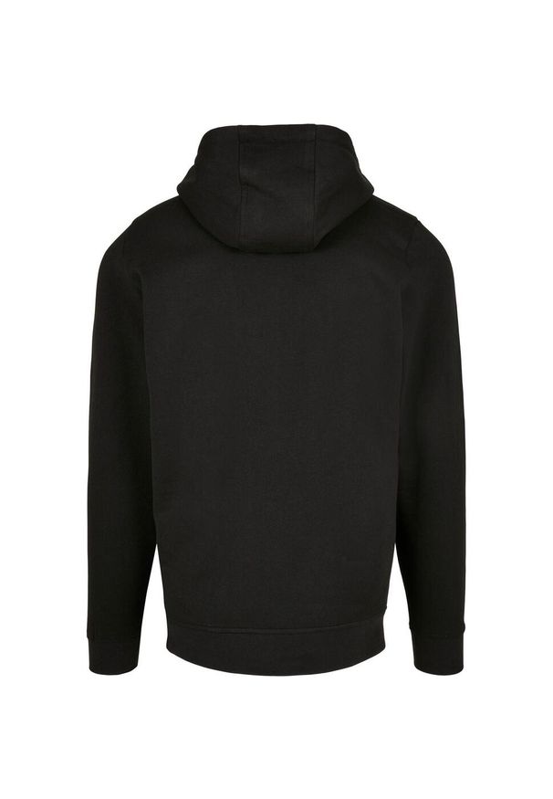 BUILD YOUR BRAND - Bluza Z Kapturem Unisex Dla Dorosłych Pełen Suwak Basic. Typ kołnierza: kaptur. Kolor: czarny