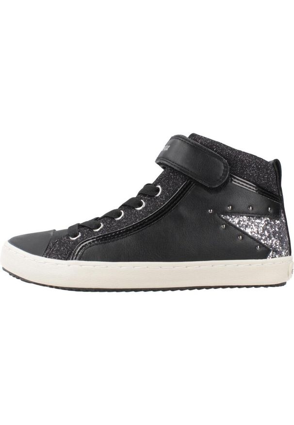 Geox - Buty GEOX J KALISPERA GIRL M Czarny. Kolor: czarny. Materiał: syntetyk, tkanina. Sport: turystyka piesza