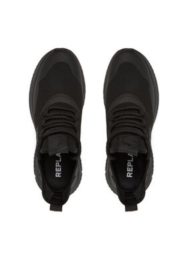 Replay - REPLAY Sneakersy Milefor Base GMSE8.000.C0001T Czarny. Kolor: czarny. Materiał: materiał